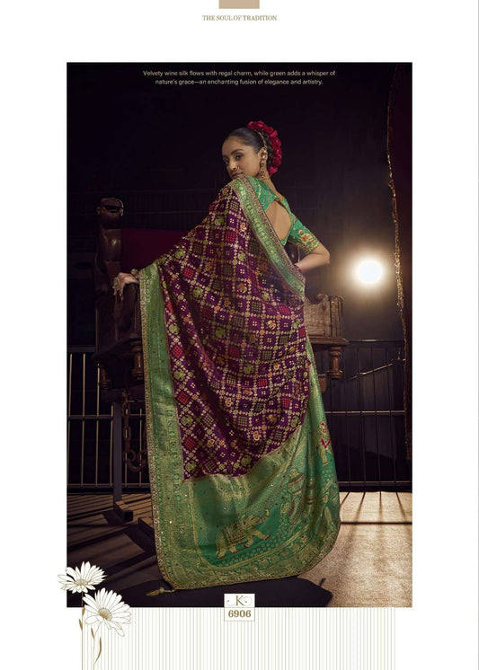 VISCOSE SILK HEAVY BORDER FANCY SAREE