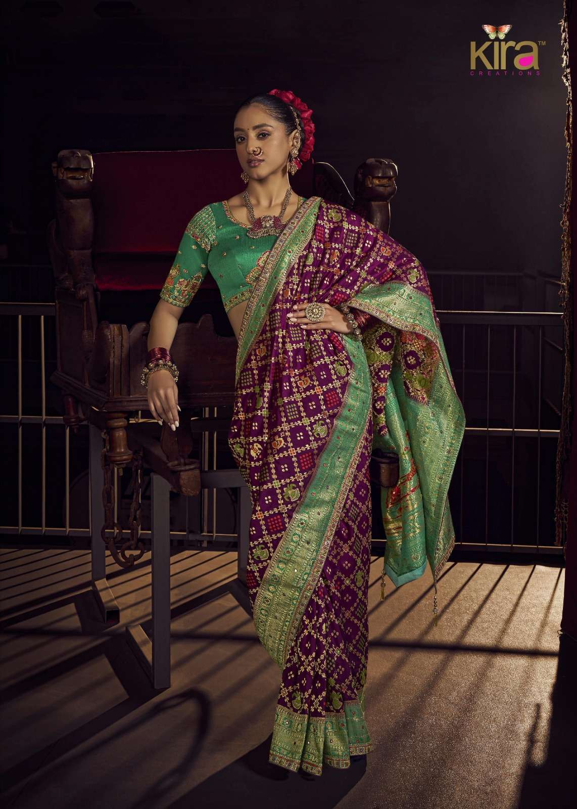 VISCOSE SILK HEAVY BORDER FANCY SAREE