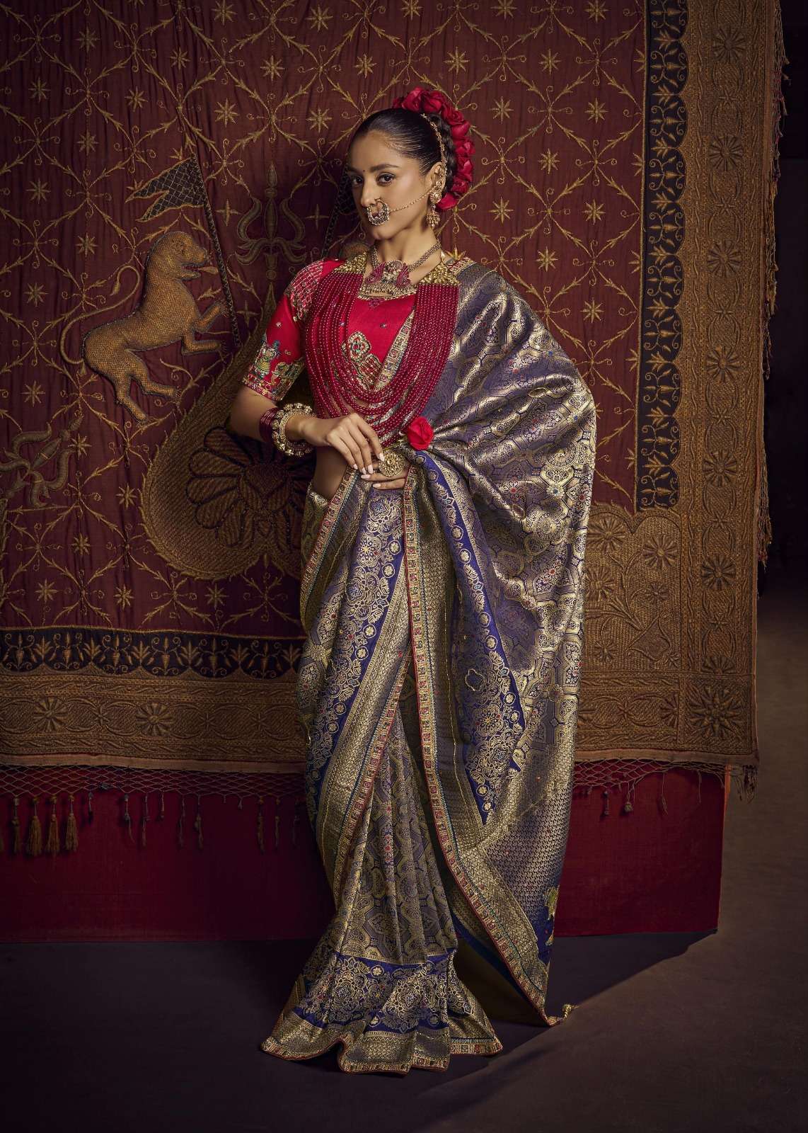 VISCOSE SILK HEAVY BORDER FANCY SAREE