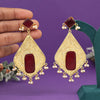 Maroon Color Amrapali Earrings