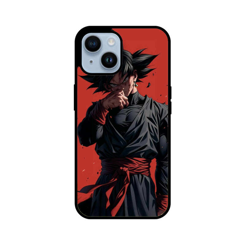 Apple iPhone Glass Phone Case – Black Goku (Dark Saiyan Edition)