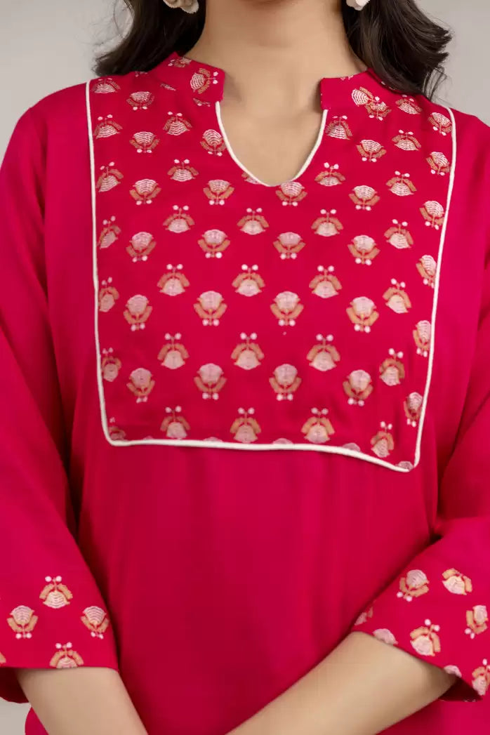 Women's A-Line Printed Kurta – Viscose Rayon