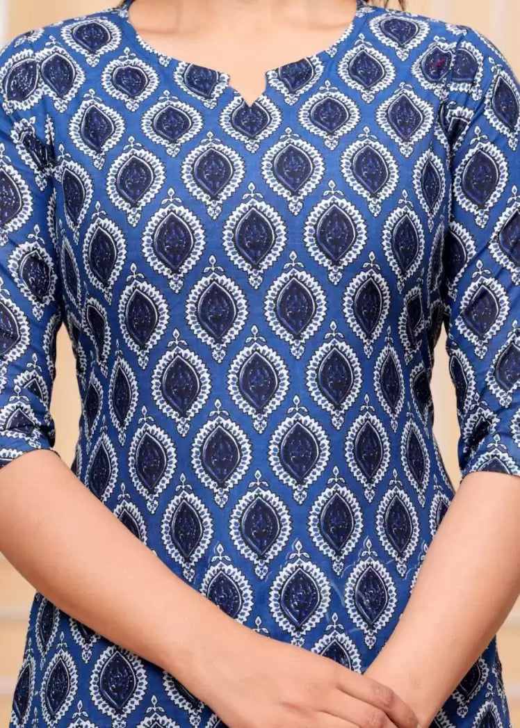 Women's Floral Print Kurta – Multicolor