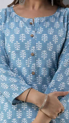 GREYSHADE Women’s Printed Straight Kurta – Multicolor