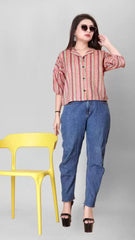 Vibrant & Trendy Women’s Printed Multicolor Casual Shirt - essentialsfy.com
