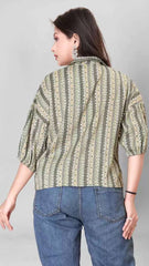 Vibrant & Trendy Women’s Printed Multicolor Casual Shirt