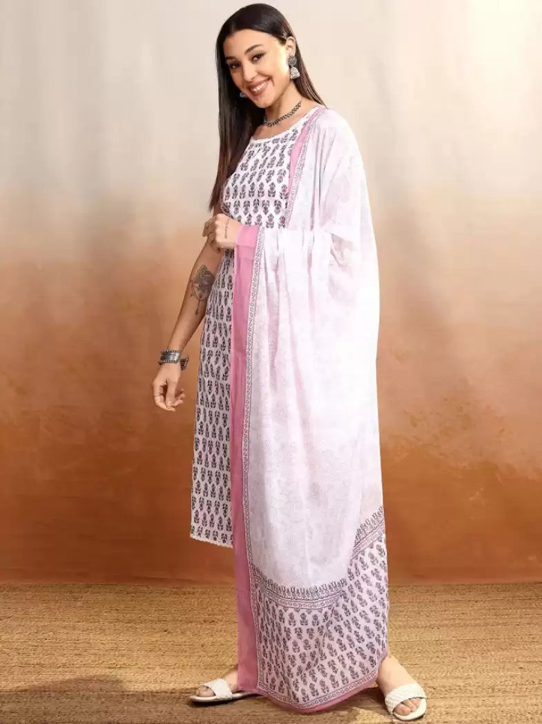 Women’s Kurta Pant Dupatta Set – Effortless Elegance & Comfort