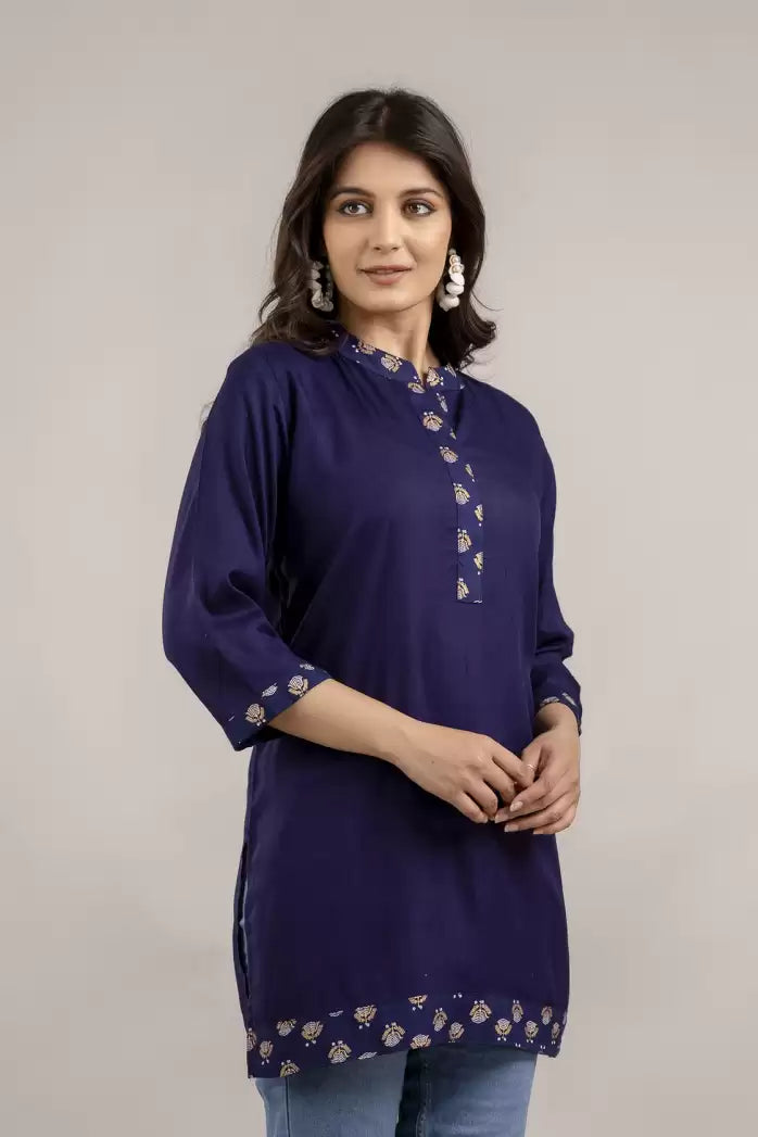 Women's A-Line Printed Kurta – Viscose Rayon