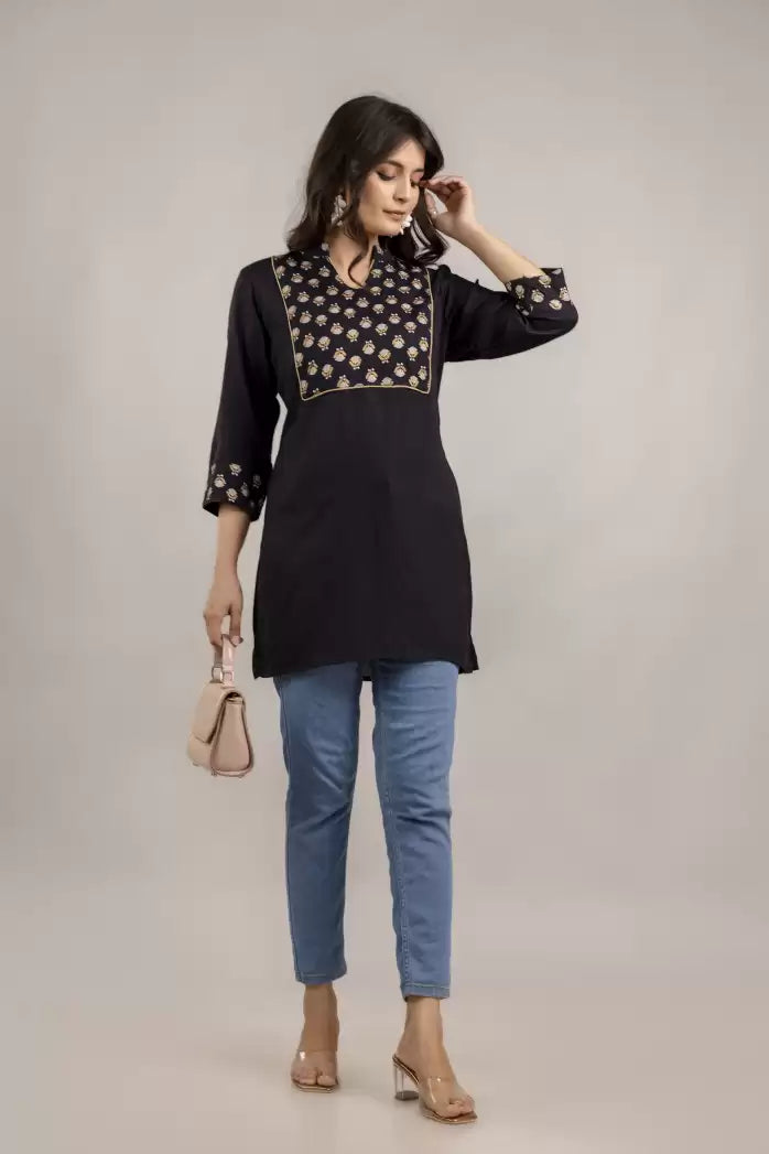 Women's A-Line Printed Kurta – Viscose Rayon