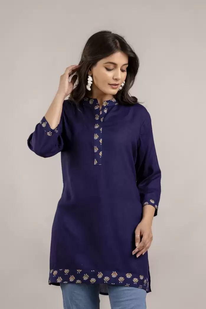 Women's A-Line Printed Kurta – Viscose Rayon